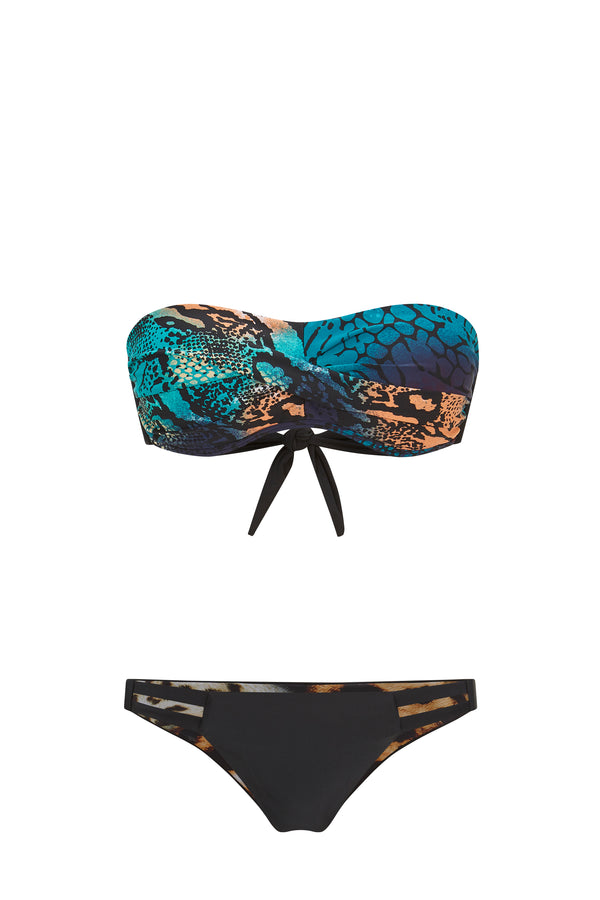 Rainforest Viper Bandeau Bikini Top