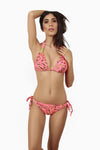 Coral Leopard Bikini Bottom