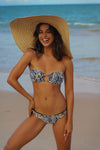 Golden Zebra Bandeau Bikini Top