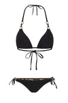 Midnight Cobra Triangle Bikini Top