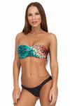 Rainforest Viper Bandeau Bikini Top