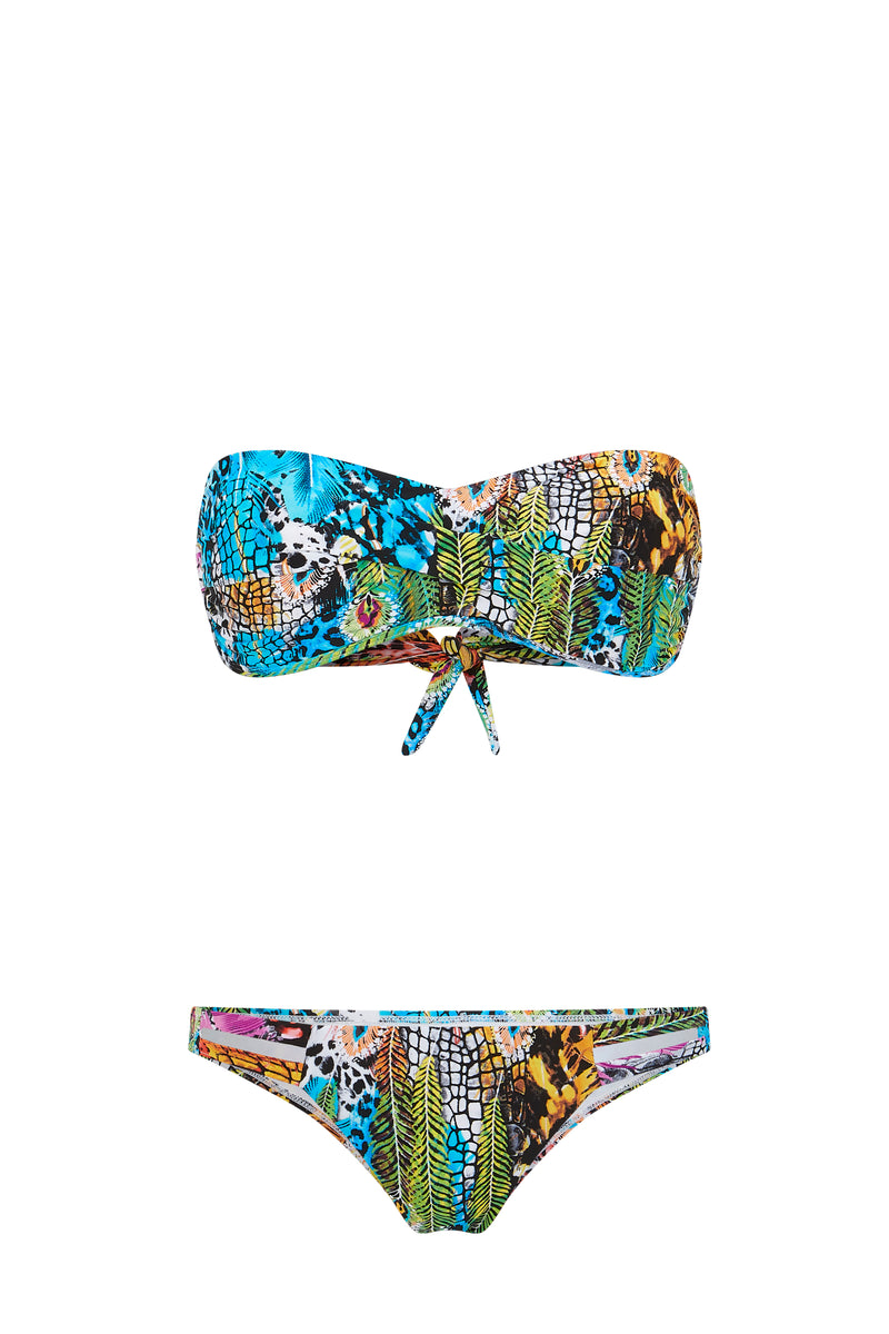 Toucan Print Bandeau Tankini Top, M&S Collection