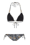 Golden Cobra Triangle Bikini Top